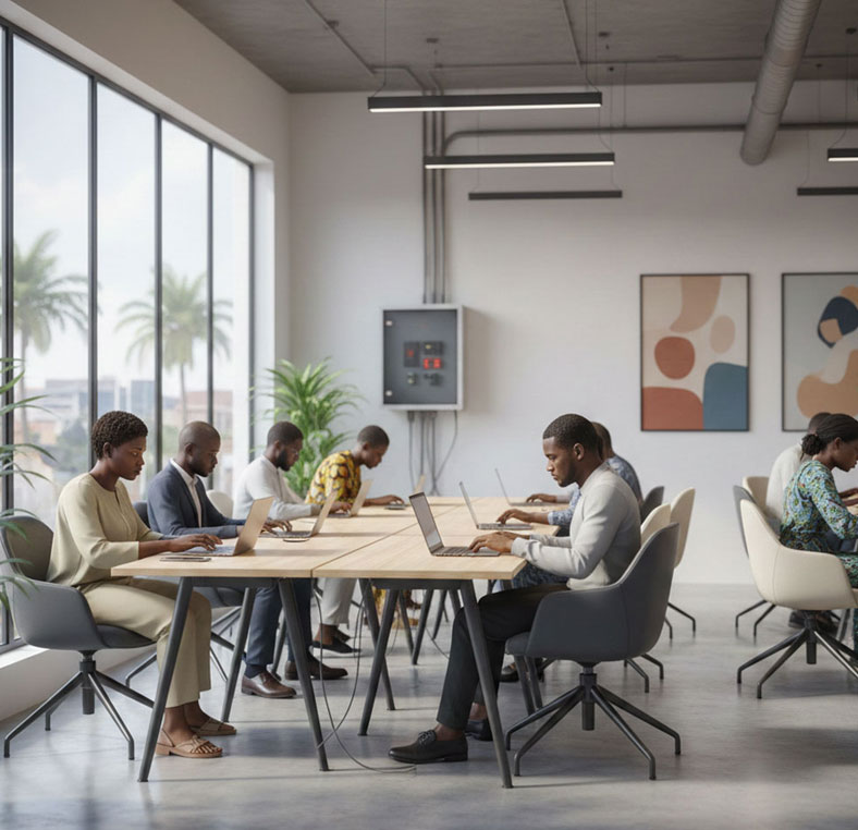Coworking space in Gowon Estate, egbeda Lagos